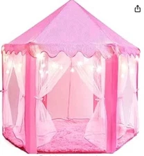 Princess Tent for Kids - Elevate Playtime with 55" X 53" Dimensions and LED Star