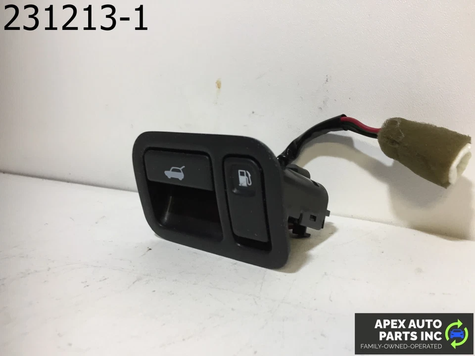 Interruptor de control de liberación del maletero de puerta de combustible negro OEM QX4 Infiniti 2001 Foto 3 de 4