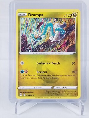 drampa 120 pokemon card value Drampa Hp 120 #119 Pokemon Card 2021