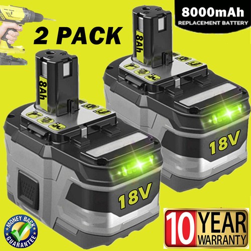 2X 18V 5.5Ah Lithium Ion Battery For Ryobi P108 ONE Plus P104 RB18L50 RB18L40 e 2X 18V 5.5Ah Lithium Ion Battery For Ryobi P108 ONE Plus P104 RB18L50 RB18L40 e