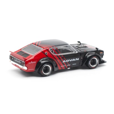 Pop Race 1:64 Nissan Skyline GT-R Drift KPGC110 (Kenmeri) Advan