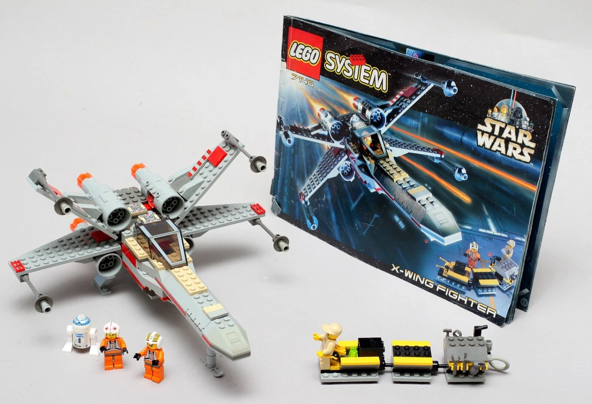 Lego Star Wars 7140 X-Wing Fighter mit Figuren und Anleitung ohne 