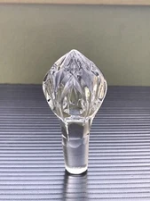 Antique Clear Glass Acorn Shaped Perfume Stopper