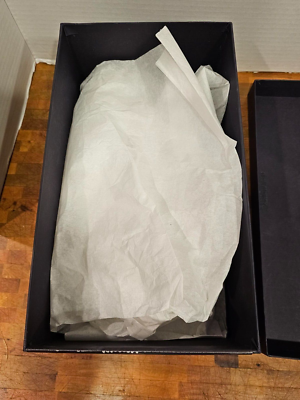 Prada Black Shoe Box with Dust Bags Tissue & Care Instructions
