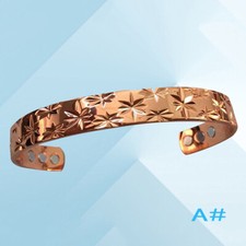 Pain Relief Bangle Pure Copper Bracelet Magnetic Healing Bio Therapy Arthritis