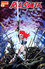 RED SONJA #1 SHE-DEVIL WITH A SWORD VARIANT EDITION SIGNED ARTIST JOHN CASSADAY