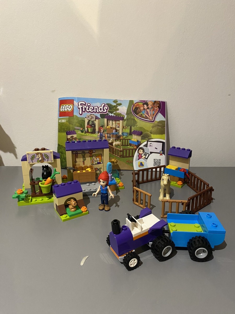 Lego Friends 41361 Mia's Foal Stable, Complete No Box, Wear To