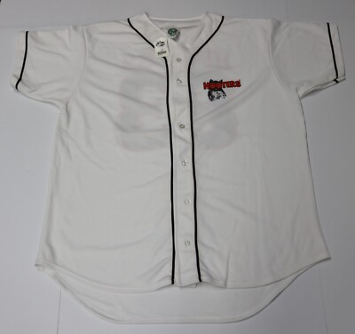 Vintage HOOTERS Baseball Jersey 83 Authentic Item MCCRITE Men's XXL White