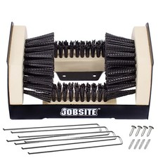 JobSite The Original Boot Scrubber - Includes Stakes for Grass Mounting