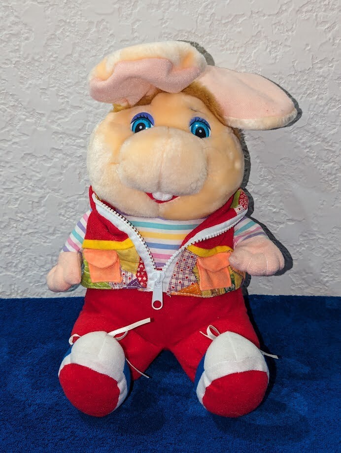 Vintage large doll Toy Peluche Topo Gigio 1990s Not Working Angel plush 12