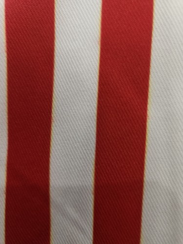 Adults Red & White Striped Costume Vest - Barbershop Quartet Bartender MISPRINT - Picture 5 of 8