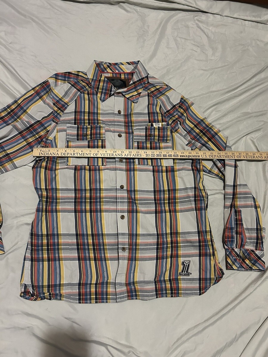 Harley Davidson Unique Long Sleeve Button Up Dress Shirt (Men's XL) | eBay
