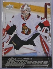 Chris Driedger 2015-16 Upper Deck Young Guns Rookie Card Ottawa Senators NHL