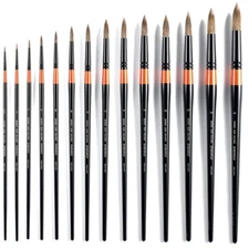 BABARA Artist Watercolor Painting Korea Paint Brushes Round Brush 80RS Series