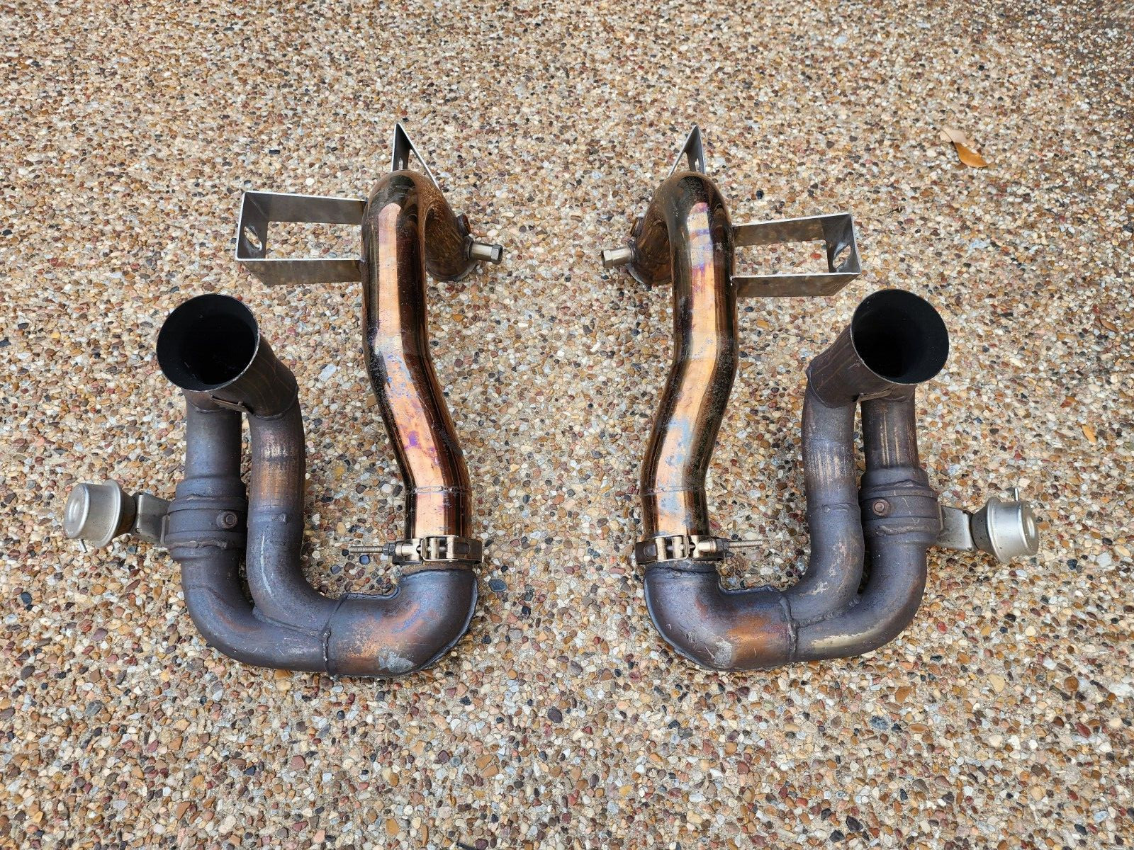 LAMBORGHINI GALLARDO OEM EXHAUST TERMINAL & FABSPEED MUFFLER BP PIPES - 2004/08