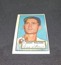 1952 Topps Davey Williams #316 Ex High Number Baseball Hi Set Break