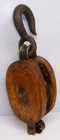 Western Block Co. Single Wheel Block & Tackle Pulley Ready to Hang Lockport N.Y.