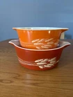 Pyrex Autumn Harvest Bake, Serve, & Store 475B 2.5L  & 474B 1.5L w/lid