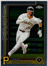 2025 Topps Chrome Baseball Nick Gonzales No. 222 Pittsburgh Pirates