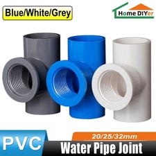 3-Way Female PVC BSP Threaded Pipe Fitting Connector1/2" 3/4" 1" T Piece Adapter