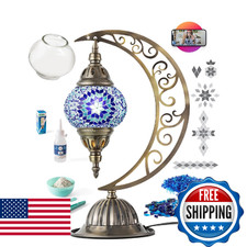 Kraftstories Turkish Moon Making Kit Diy Colorful Glass Decorative Table Desk