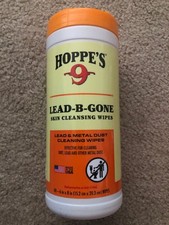 HOPPE'S 9 LEAD-B-GONE SKIN CLEANSING WIPES LEAD  METAL DUST CLEANING WIPES NEW