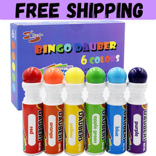 Yuanhe Bingo Daubers Dot Markers Mixed Colors Set of 6 Pack