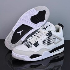 Nike Air Jordan 4 Retro "Military Black" Men's Mid Top Basketball Shoes