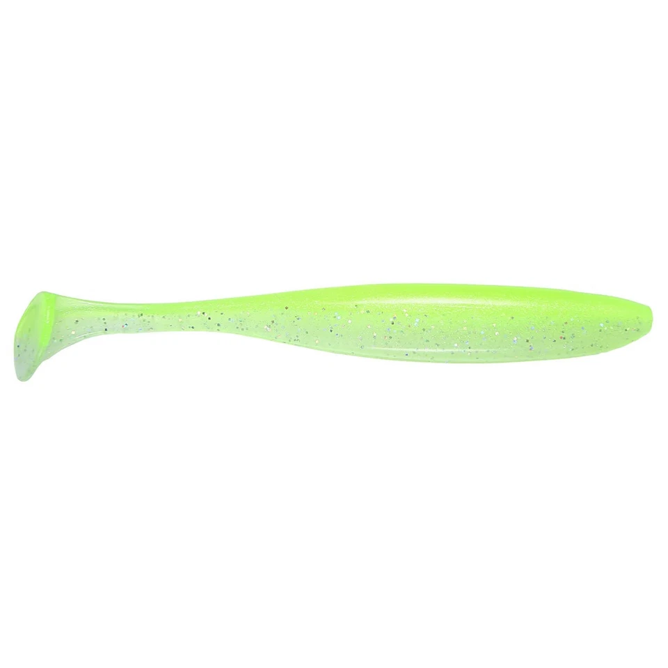 Keitech Easy Shiner 484T Chartreuse Appât en Caoutchouc Sandre Perche Brochet - Photo 1/1