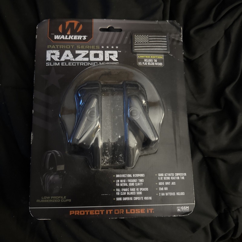 Walker’s Razor Slim Electronic Hearing Protection Muffs - PDE Patriot