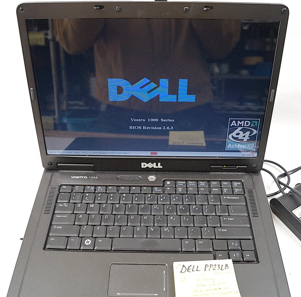 Dell Vostro 1000 PP23LB Latitude 15.5" 64GB HD 1GB RAM 1.9GHz No Batter PoR B152 - Image 2 of 4
