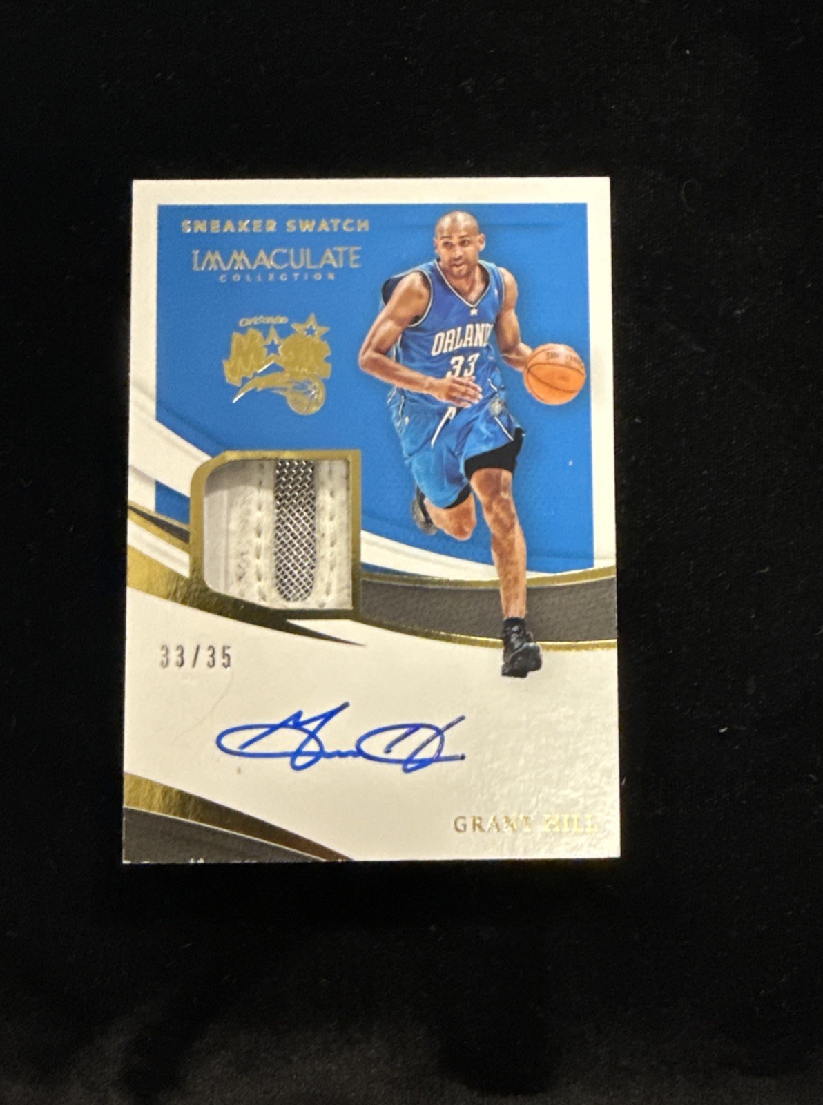 Grant Hill 2020/21 Jersey # Match Auto Immaculate Sneaker Swatch Magic 33/35 Fm