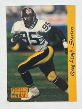Greg Lloyd Pittsburgh Steelers #230 Classic Pro Line Live 1993 NFL  Card   BLG