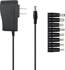 EIKS AC to DC 9V 1.5A Power Supply Adapter with 5.5mm x 2.1mm Connector Black 