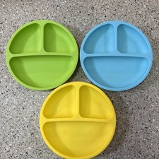 WeeSprout Suction Divided Plates for Babies Toddlers Silicone
