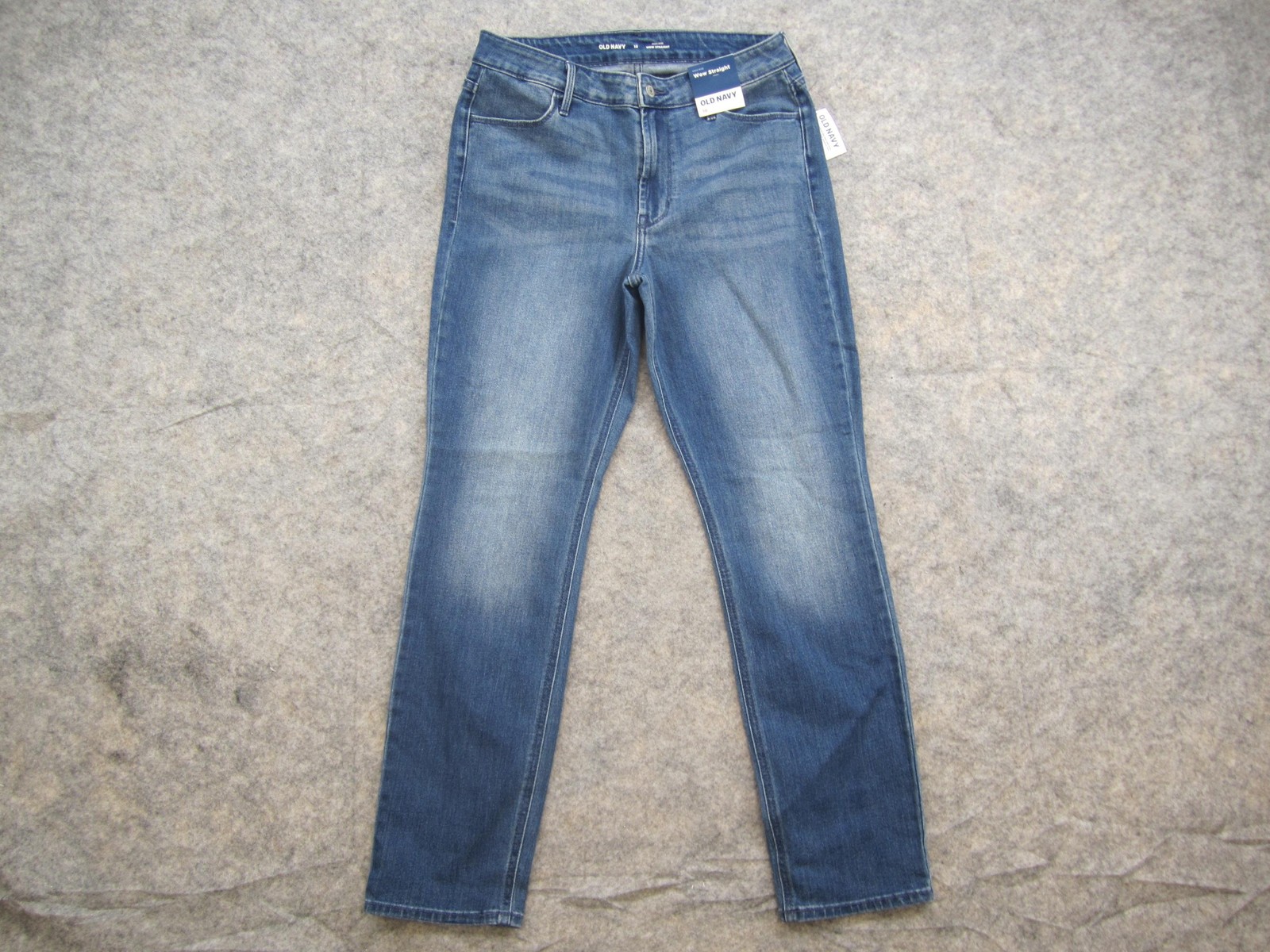 Womens 10 Blue Medium Wash Stretch Denim