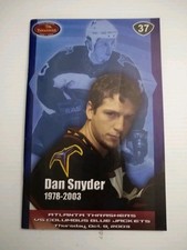 2003 Atlanta Thrashers Hockey - Dan Snyder Tribute - Columbus Blue Jackets