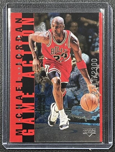 MICHAEL JORDAN 1998-99 UPPER DECK LIVING LEGEND #G4 GAME ACTION RED 2141/2300