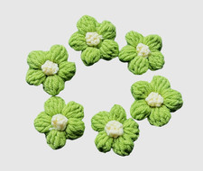 Handmade Crochet Applique Flowers for Crafts Embellishments clothes