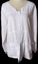Wonder Wink Women’s White Lab Coat Four Stretch Pkts Professional Medical Sz XL