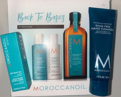 Moroccanoil Hydration Set Shampoo Conditioner Treatment Dry Body Oil  5 Pieces 