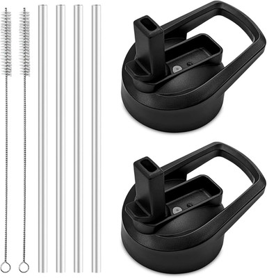 Straw Lid for Hydro Flask Wide Mouth,2Pack Replacement Lids with Straws for Wide