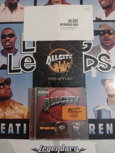 All City-Metropolis Gold & The Actual-single CD LOT Rap/Hip-Hop W/Rare Flyer 