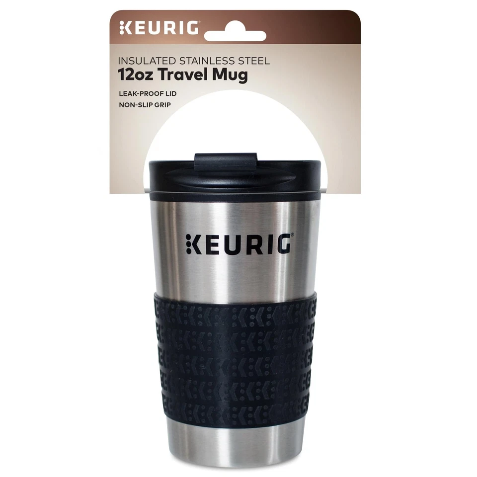 Mini taza de viaje Keurig taza de 12 onzas de acero inoxidable con tapa abatible Foto 3 de 4