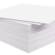 Uncut 4 Ply Picture Frame Backing Mat Boards 8x8 In White Bulk 50 Pack Box