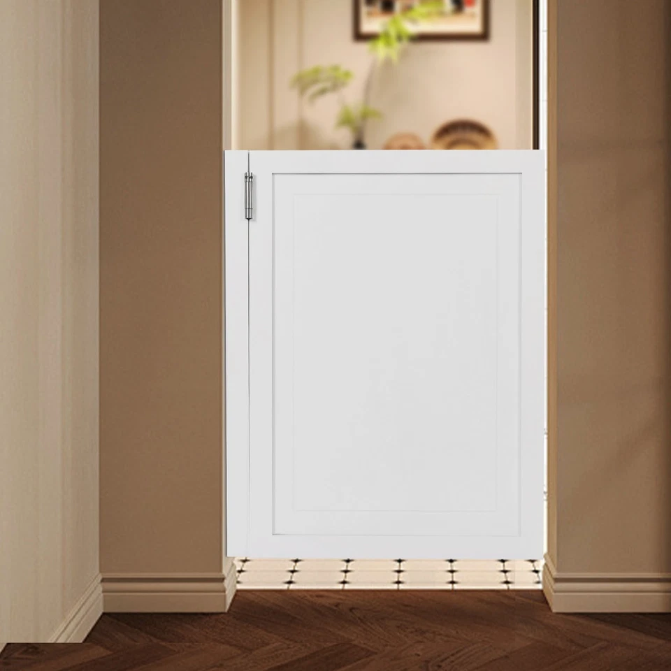 Puerta divisora de madera cierre de media cintura puertas divisorias con bisagras para entrada Foto 2 de 4