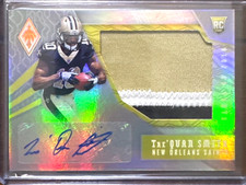 2018 Phoenix Football TRE'QUAN SMITH #71/75 Auto Patch Rookie Card #RJ-TS. rookie card picture