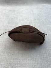Vintage Velour Fascinator Hat Womens One Size Brown Feather Rhinestone