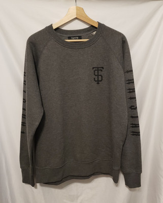 TS Trapstar Team Crewneck - Trapstar London Men XL Gray Slim Fit Y2K Pullover