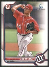 2022 Bowman Prospects #BP-70 Andry Lara Washington Nationals 2766